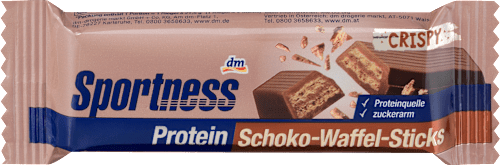 Proteínová oblátková tyčinka Crispy čokoládová Sportness