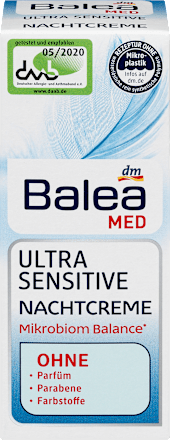 Krem na noc Ultra Sensitive Balea med