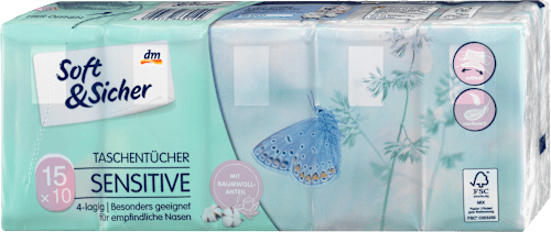 SENSITIVE papirne maramice – 4-slojne Soft&Sicher