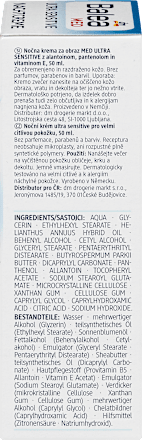 Krem na noc Ultra Sensitive Balea med