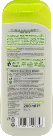 Shampoo Kraft & Stärke alverde NATURKOSMETIK