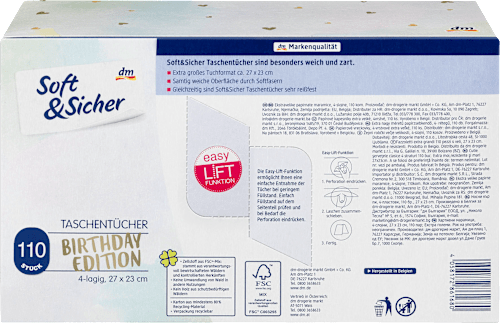 Box fazzoletti XXL 4 veli assort. Soft&Sicher