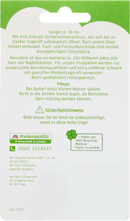 Baby Bernsteinkette, braun ALANA