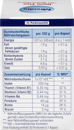 Darm Plus Kapseln 30 St Mivolis