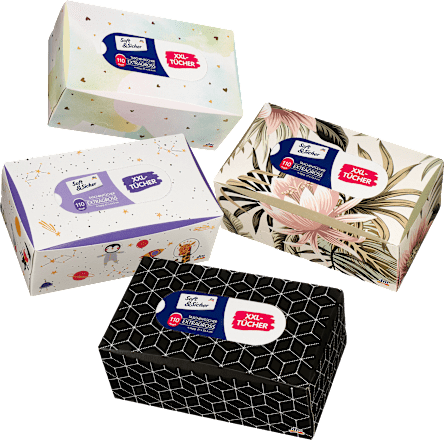 Žepni robčki večje velikosti, 4-slojni Soft&Sicher