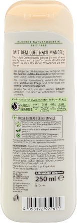 Cremedusche Bio-Baumwolle Bio-Mandel alverde NATURKOSMETIK