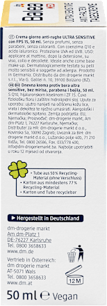 Przeciwzmarszczkowy krem na dzień Ultra Sensitive Balea med