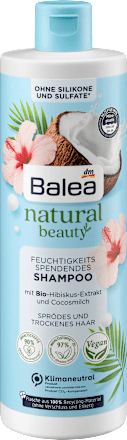 Shampoo Natural Beauty Bio-Hibiskus-Extrakt und Cocosmilch Balea