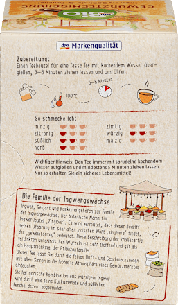 Začinski biljni čaj - đumbir, sladić i komorač, 20 kesica dmBio