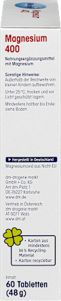 Magnézium 400 étrend-kiegészítő tabletta Mivolis