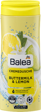 Kremowy żel pod prysznic, maślanka & cytryna Balea