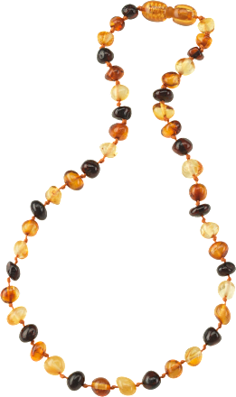 Baby Bernsteinkette, braun & gelb ALANA