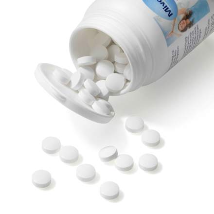 Lužnate tablete za očuvanje kiselo-lužnate ravnoteže organizma s magnezijem, kalcijem i cinkom Mivolis