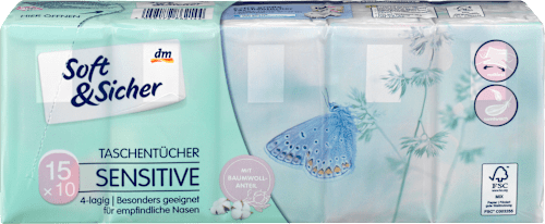 SENSITIVE papirne maramice – 4-slojne Soft&Sicher