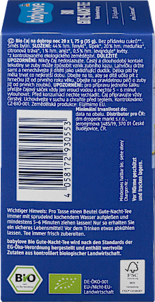 Babytee Gute-Nacht Kräutermischung (20 Beutel) babylove