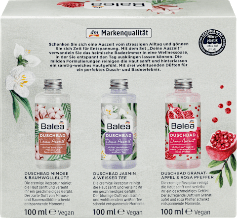 Geschenkset Deine Auszeit Duschgel 3 x 100ml Balea