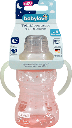Trinklerntasse Tag & Nacht 6+ Monate 260 ml sortiert babylove