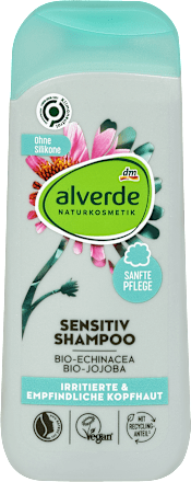 Negovalni šampon za lase SENSITIV z izvlečkom bio ameriškega slamnika in bio jojobe alverde NATURKOSMETIK