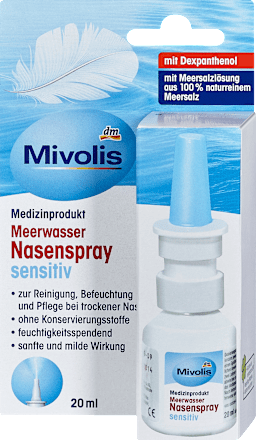 Meerwasser Nasenspray sensitiv Mivolis