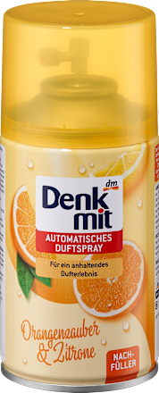 Lufterfrischer Automatisches Duftspray Orangenzauber & Zitrone Nachfüllpack Denkmit