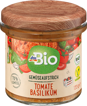 Gemüseaufstrich, Tomate Basilikum dmBio