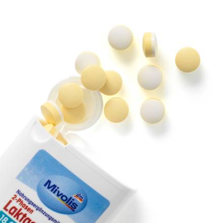 Laktase 18000 2-Phasen Tabletten 40 St Mivolis