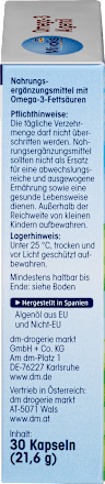 Omega-3 Algenöl, 30 Kapseln Mivolis