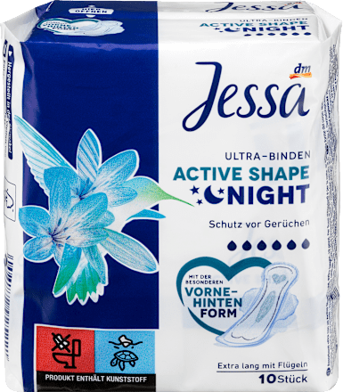 Podpaski higieniczne  Ultra, Active Shape Night Jessa