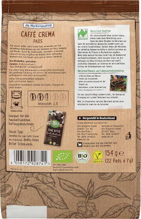 Kaffee, Caffè Crema Pads dmBio