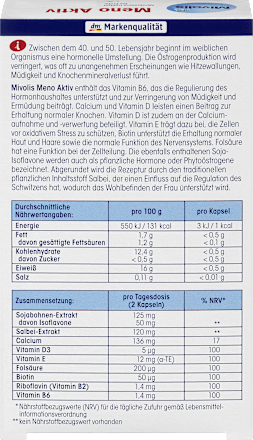 Meno Aktiv kapsule Mivolis