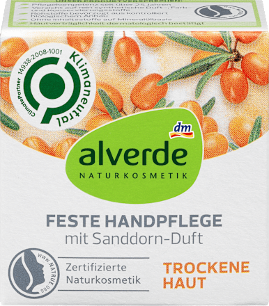 Feste Handpflege mit Sanddorn-Duft alverde NATURKOSMETIK