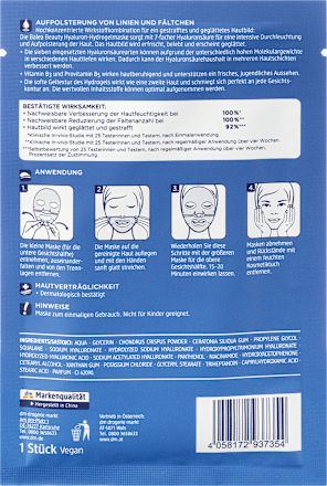 Maske Hydrogel Beauty Hyaluron  Balea