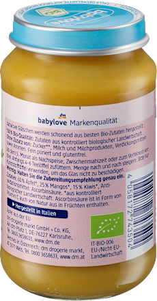 BIO kašica od manga, kivija i jabuke, 5+ mj. babylove