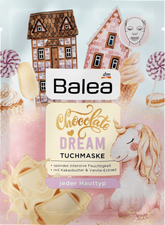 Chocolate Dream Tuchmaske mit Vanille-Extrakt Balea
