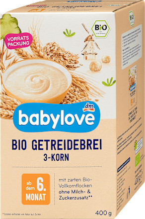 Organska kaša za decu od 3 vrste žitarica, od 6..meseca babylove