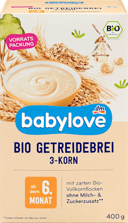 Organska kaša za decu od 3 vrste žitarica, od 6..meseca babylove