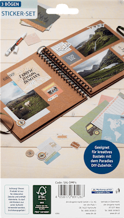 Stickerset Reise Paradies