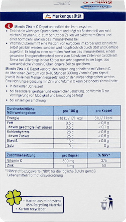 Cink s vitaminom C Mivolis