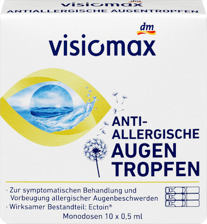 Antiallergische Augentropfen 10 Ampullen à 0,5 ml Visiomax