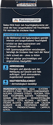 Gesichtscreme Fresh Balea MEN