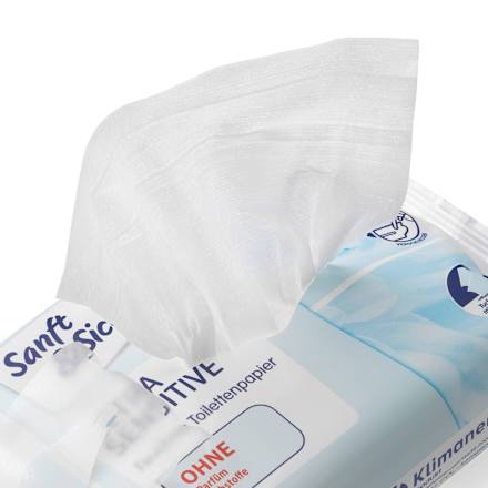 Papier toaletowy nawilżany Ultra Sensitive Sanft&Sicher