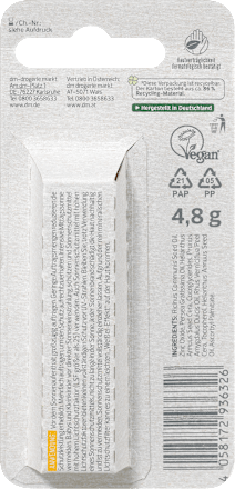 Lippenpflegestift sensitiv LSF 30 alverde NATURKOSMETIK