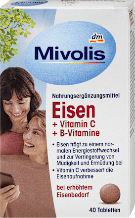 Tablete Fier + Vitamina C + Vitaminele din grupul B  Mivolis
