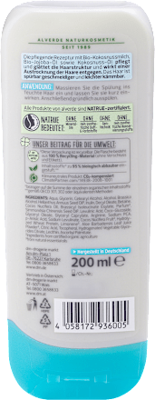 Conditioner Feuchtigkeit Bio-Kokosmilch alverde NATURKOSMETIK