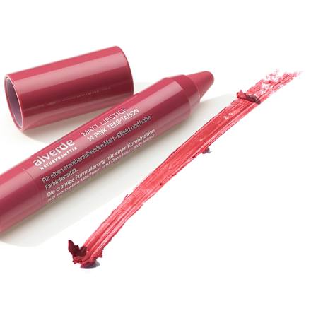 Mat karmin za usne u olovci - 14 Pink Temptation alverde NATURKOSMETIK