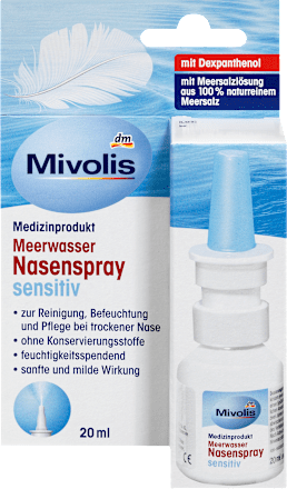 Meerwasser Nasenspray Sensitiv Mivolis