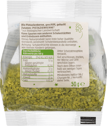 Pistazien gehackt dmBio