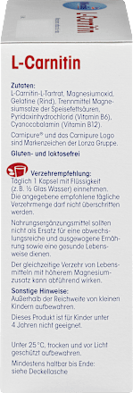 Капсули L-карнитин, 60 капсули Mivolis