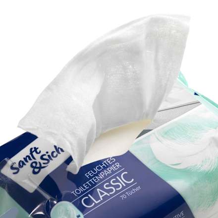 Classic Sensitive hârtie igienică umedă Sanft&Sicher