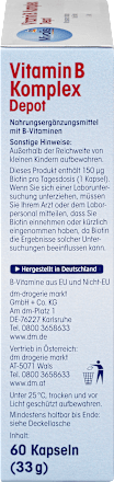 Vitamin B Komplex Depot, Kapseln 60 St Mivolis